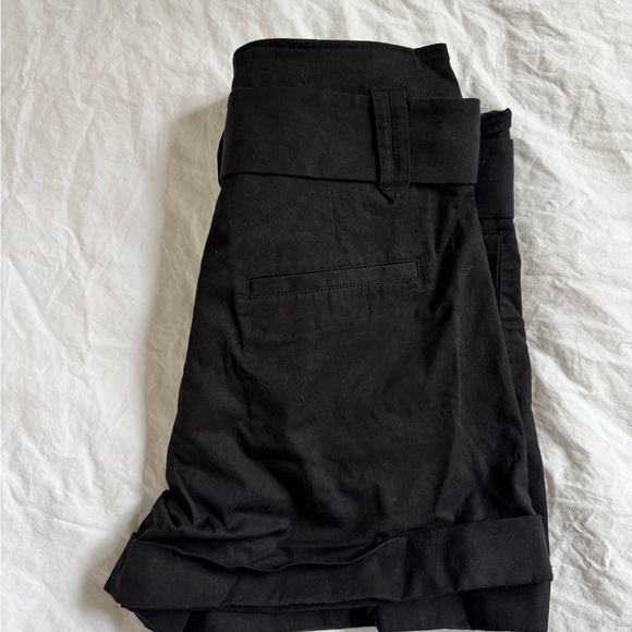 Sezane Black High Waisted Romeo Shorts - Picture 3 of 5
